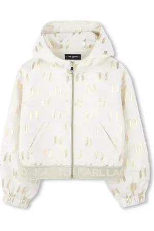 Karl Lagerfeld Logo-waistband hoodie