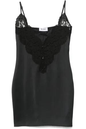 The Attico Lace-panel mini dress
