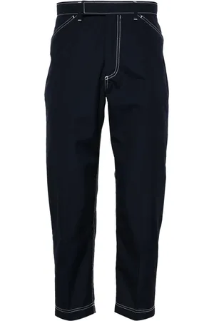 Thom Browne Mid-rise tapered chinos