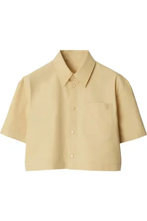 Burberry Cropped cotton shirt