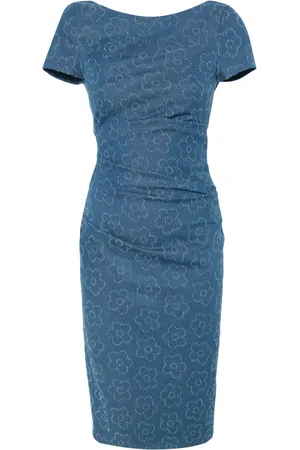 TALBOT RUNHOF Floral-pattern mini dress
