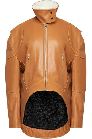 J.W.Anderson Curved leather jacket