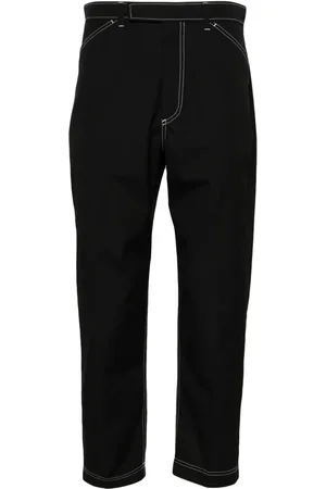 Thom Browne Mid-rise tapered chinos