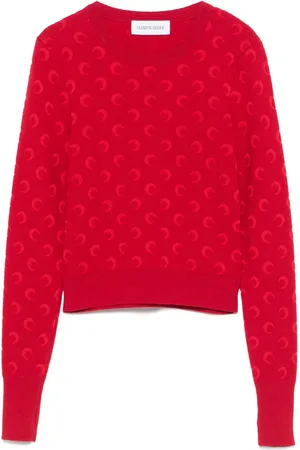 Marine Serre Moon-jacquard sweater