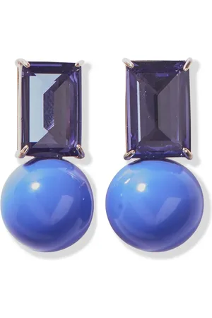 Carolina Herrera Crystal and ball drop earrings