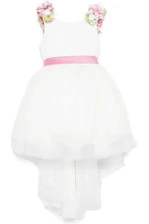 COLORICHIARI Floral-appliqué dress