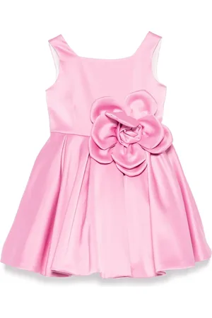 COLORICHIARI Floral-appliqué dress