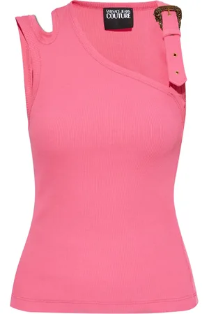 VERSACE Asymmetric-neck tank top