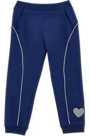 MONNALISA Heart-patch tracksuit bottoms