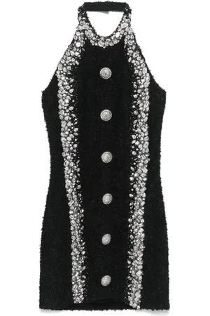 Balmain Crystal-embellished mini dress