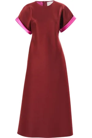Carolina Herrera Bias-cut satin midi dress