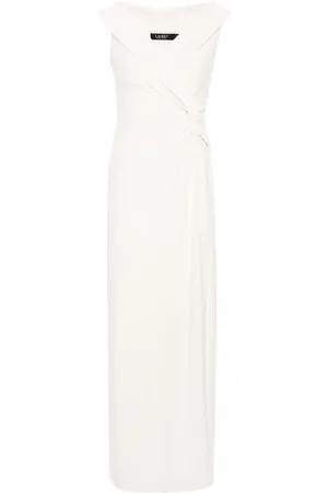 Ralph Lauren Knot-detailed cady maxi dress