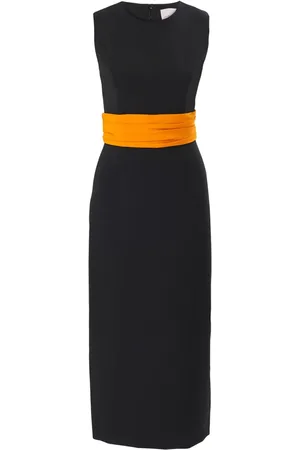 Carolina Herrera Cummerbund-waist midi dress