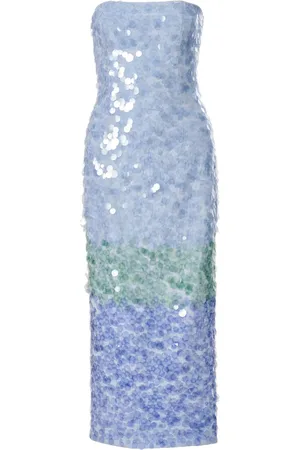 Carolina Herrera Sequinned ombré midi dress