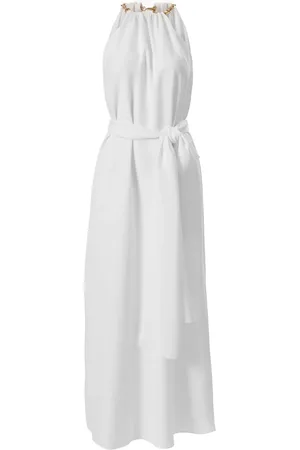 Carolina Herrera Chain-strap halterneck midi dress