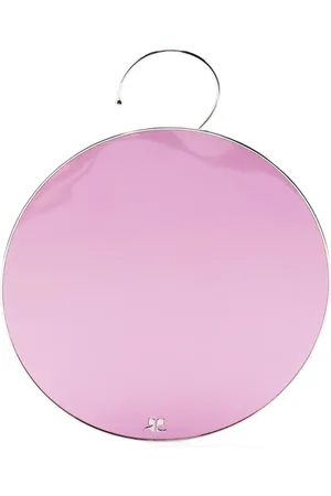 Courrèges Logo-embossed circular earring