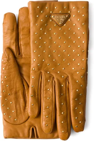 Prada Studded leather gloves