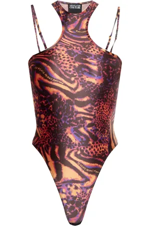 VERSACE Animal-print bodysuit
