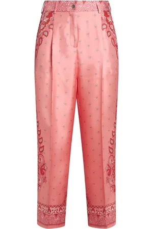 Etro Paisley-print silk trousers