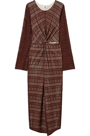 Twin-Set Pointelle-knit dress