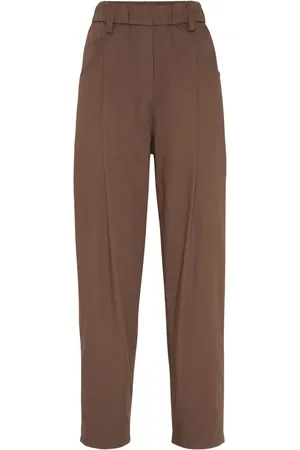 Brunello Cucinelli Monili chain-detail straight-leg trousers