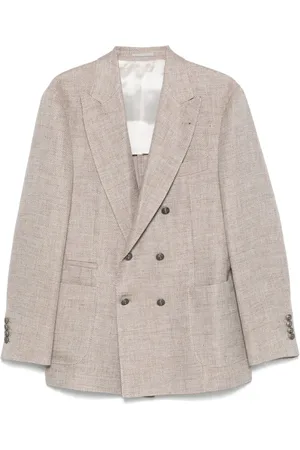 Brunello Cucinelli Mélange-effect blazer