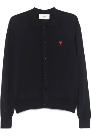 Ami Heart-embroiderde polo shirt