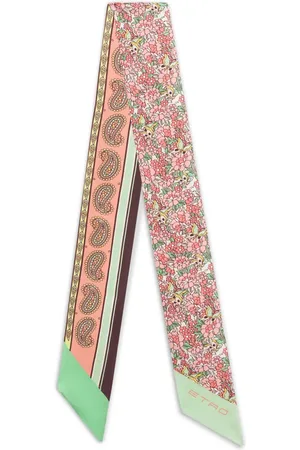 Etro Multi-print silk scarf