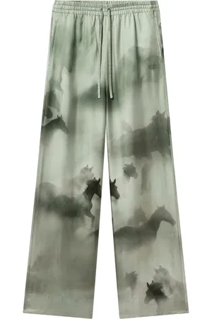 Stella McCartney Horse-print palazzo trousers