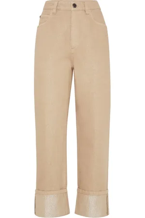 Brunello Cucinelli Straight-leg cropped trousers