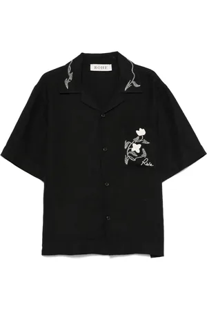 Rohe Floral-embroidered shirt