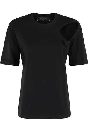 FEDERICA TOSI Cut-out jersey T-shirt
