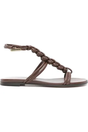 Gianvito Rossi Braided flat sandals