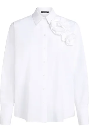 Karl Lagerfeld Floral appliqué shirt