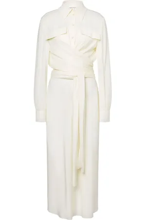 Alberta Ferretti Draped shirt dress