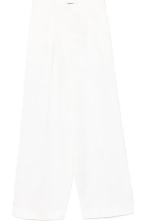 Sandro Floral jacquard trousers
