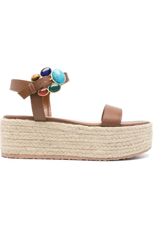 Gianvito Rossi 65mm stone-embellished espadrilles