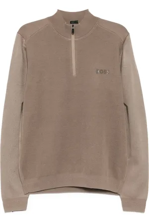 HUGO BOSS Zip-neck jumper