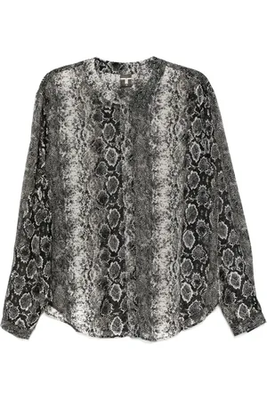 Tessitura Body Couture Snake mandarin shirt