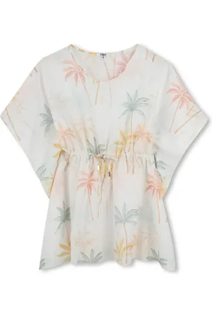 Chloé Palm Grove-print dress