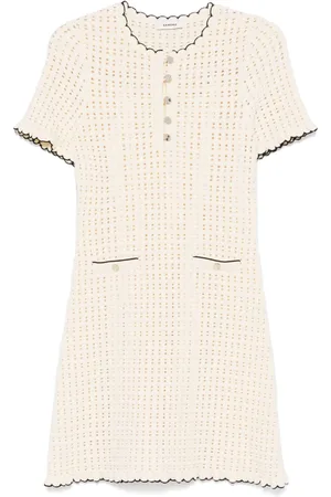 Sandro Open knit mini dress