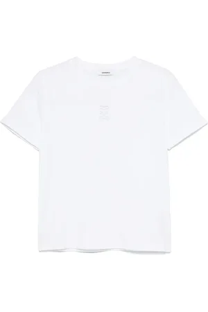 Sandro Logo-embroidered T-shirt