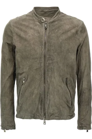 GIORGIO BRATO Suede biker jacket