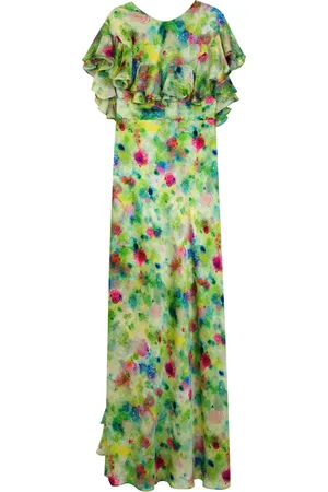 Isolda Peacock maxi dress