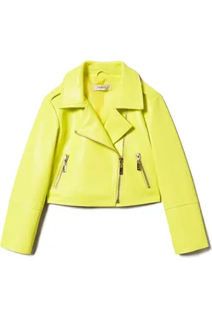 Twin-Set Coated biker jacket