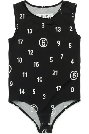 Maison Margiela Numbers-print bodysuit