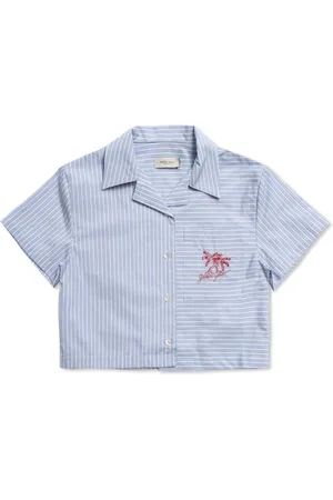 Golden Goose Striped cropped shirt