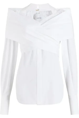 Patou Wrap poplin blouse