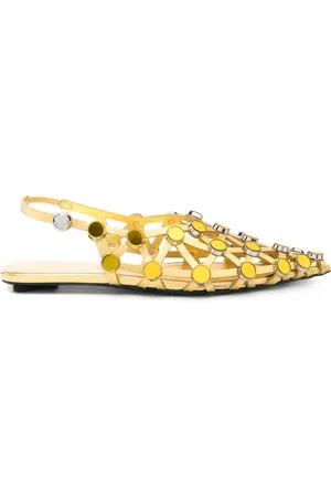 The Attico Grid ballerina shoes