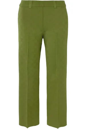 High Patterned-jacquard trousers